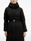 Desigual Hooded-neckline Padded Coat In Black