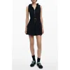 Desigual Floral Lace Sleeveless Minidress In Black