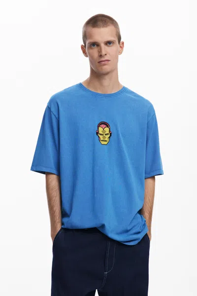 Desigual Ironman Marvel™ T-shirt In Blue