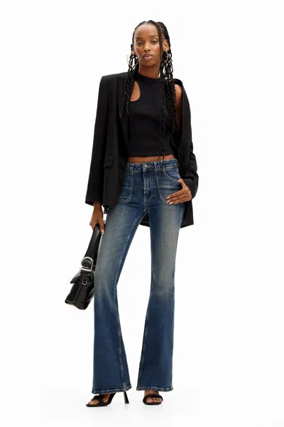 DESIGUAL FLARE JEANS