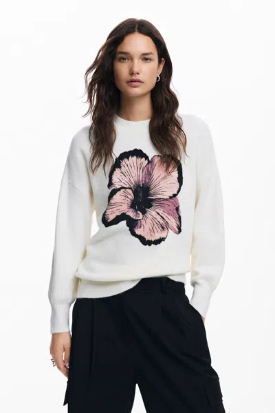 Desigual Jumper In White