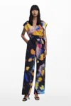 Desigual Jumpsuit Designed By Mr. Christian Lacroix In Black