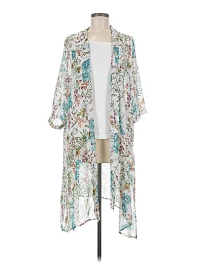 Pre-owned Desigual Kimono In Teal