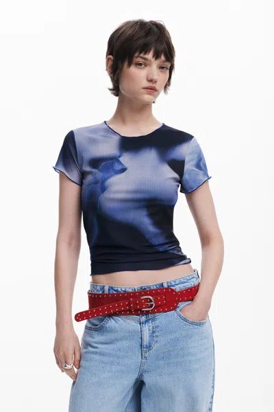DESIGUAL KISS SHORT-SLEEVE T-SHIRT