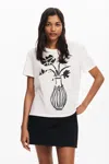 DESIGUAL PLAIN VASE T-SHIRT