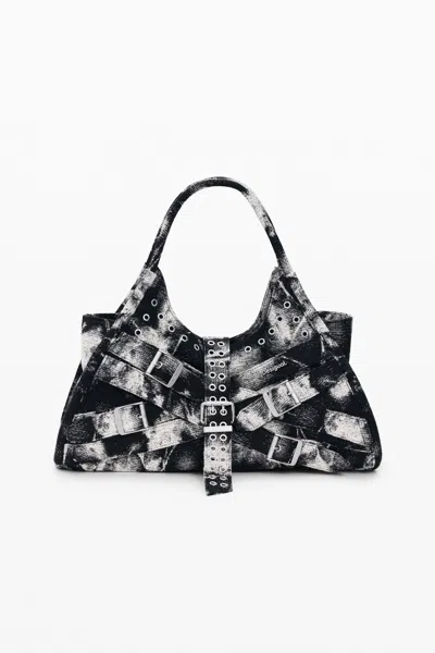 Desigual Large Bag Buckles In Black