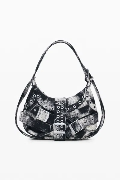 Desigual Large Bag Buckles In Multi