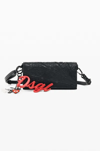 Desigual Large Disney Wallet In Black