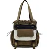 Desigual Large Nylon Modular Backpack In Orange