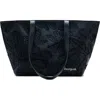 Desigual Leaf Jacquard Faux Leather Tote