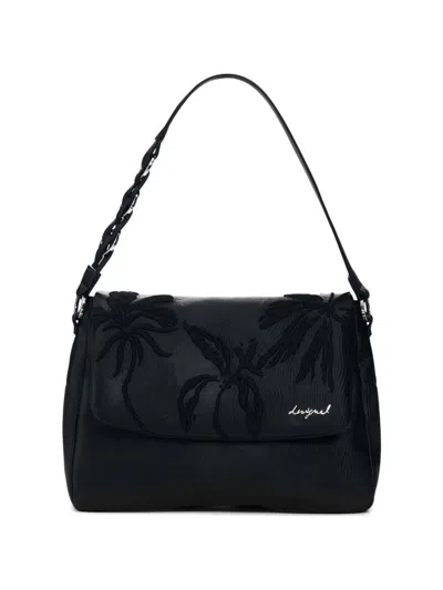 DESIGUAL LEAF-EMBROIDERED BACKPACK