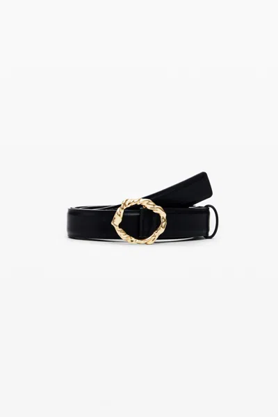 Desigual Leather Belt Zalio In Black