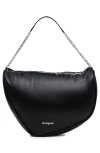 Desigual Heart Fabric Bag In Black