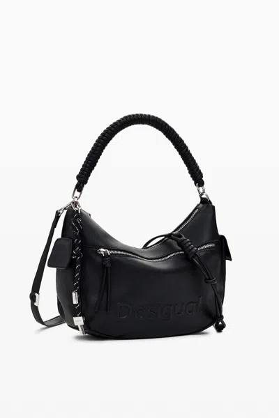 Desigual Logo Bag In Black