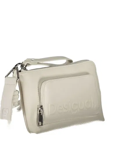 Desigual Logo-detail Crossbody Bag In Neutral