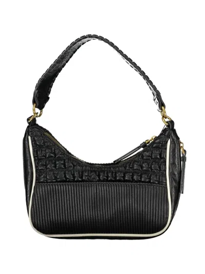 Desigual Logo-detail Shoulder Bag In Black