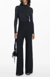 Desigual Hybrid Combined Jumpsuit In Black