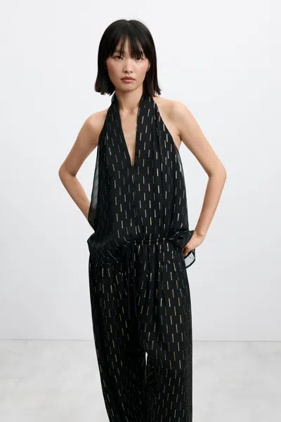 Desigual Long Balloon Pants In Black