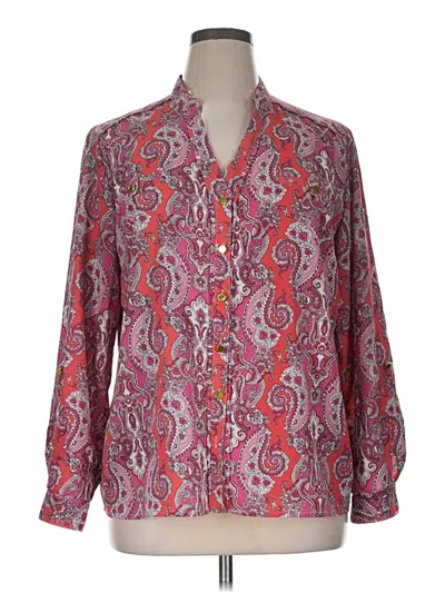 Pre-owned Desigual Long Sleeve Blouse In Red