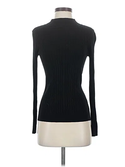 Pre-owned Desigual Long Sleeve Top Black Turtleneck Tops