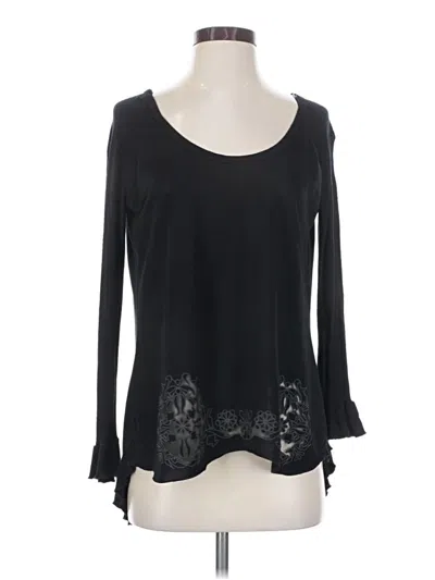 Pre-owned Desigual Long Sleeve T-shirt In Black