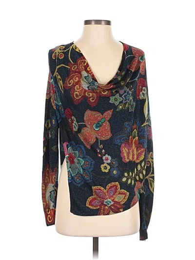 Pre-owned Desigual Long Sleeve T-shirt In Blue