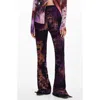 Desigual Lua Pull-on Flare Pants In Brown
