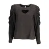 Desigual Black Lyocell Shirt In Brown