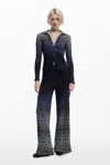 Desigual M. C. Lacroix Cell Pants In Blue