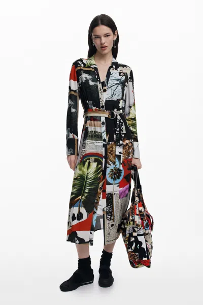 Desigual コラージュドレス M. クリスチャン・ラクロワ In Material Finishes