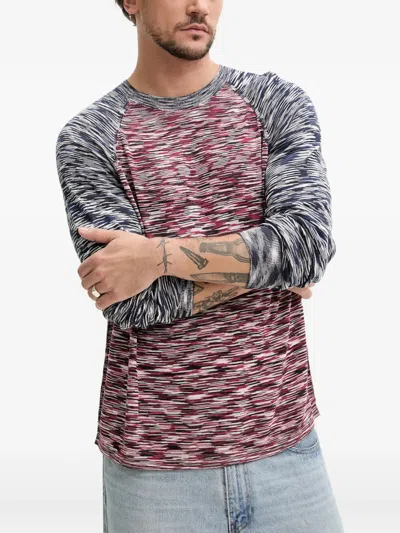 Desigual Marled-effect T-shirt In Black