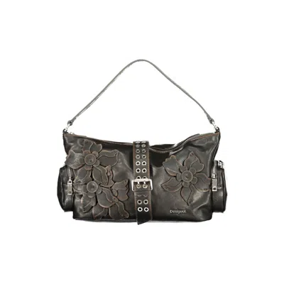 Desigual Marrone Poliuretano Woman Handbag In Brown