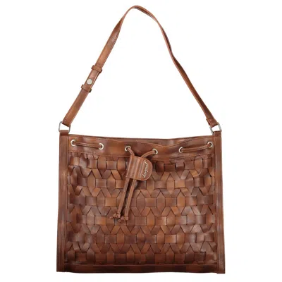 Desigual Marrone Poliuretano Women Backpack In Brown