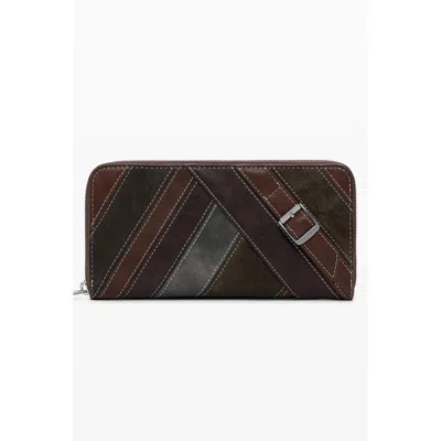 Desigual Marrone Poliuretano Women Wallet In Brown