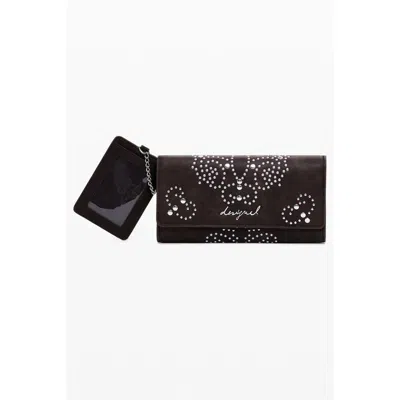 Desigual Marrone Poliuretano Women Wallet In Brown