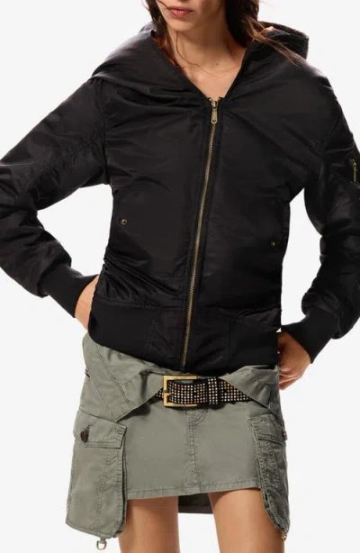 Desigual Masha Popova Hooded Jacket In Black