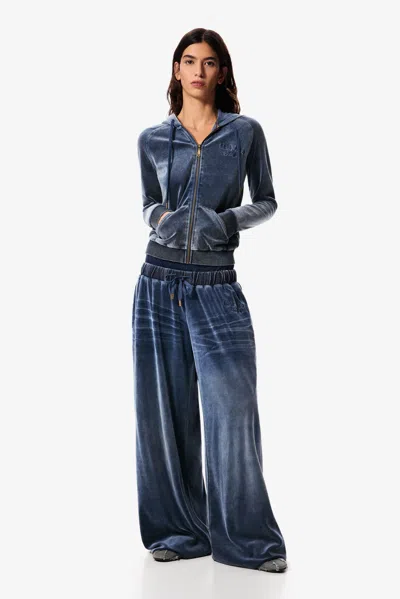 Desigual Masha Popova Knit Trousers In Blue