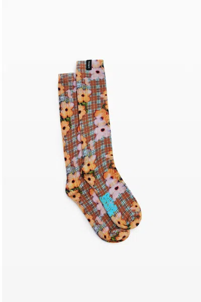 Desigual コリーナ・ストラダのチェック柄ソックス In Multi