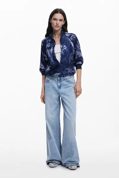 Desigual M.c. Lacroix Lithograph Sweatshirt In Blue