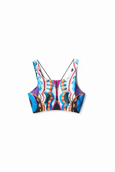 Desigual M.christian Lacroix Sport Top In Material Finishes