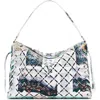 Desigual Medium Collage Perforated Crossbody Bag In White
