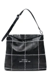 Desigual Medium Convertible Check Backpack In Black