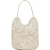 Desigual Medium Crochet & Soutache Shoulder Bag In Light Beige