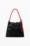Desigual Convertible Embossed Backpack In Black