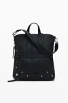Desigual Medium Embroidered Backpack In Black