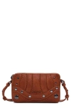 Desigual Medium Embroidered Faux Leather Convertible Wallet In Camel