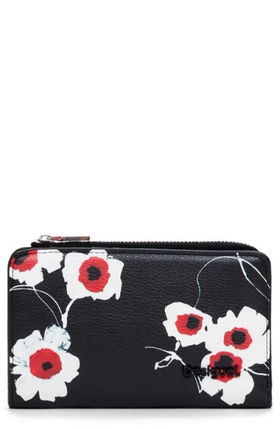 Desigual Medium Floral Faux Leather Wallet