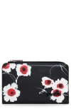 Desigual Medium Floral Faux Leather Wallet In Black