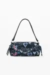 Desigual Medium Graffiti Bag In Blue