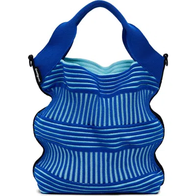 Desigual Medium Knit Bag In Blue